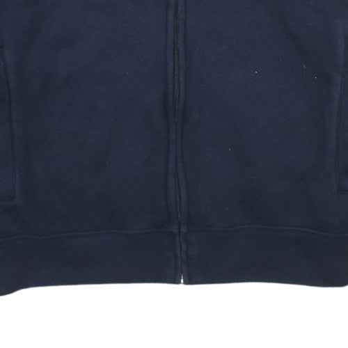 Champion Mens Blue Full Zip Fleece Sweatshirt Large