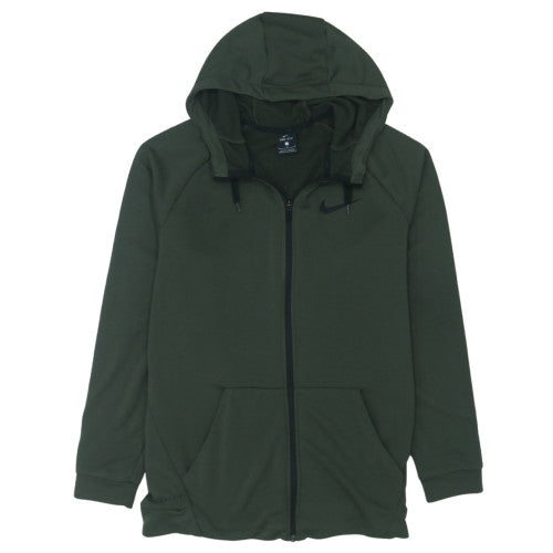 Nike Men's Green Full Zip Dri-FIT Hoodie Size L