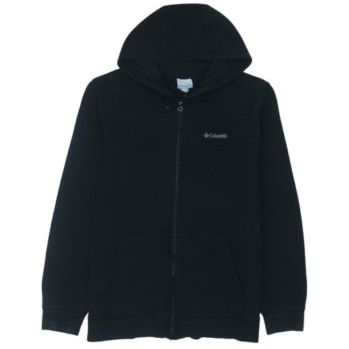 Columbia Mens Black Full Zip Fleece Hoodie Size L Regular Fit