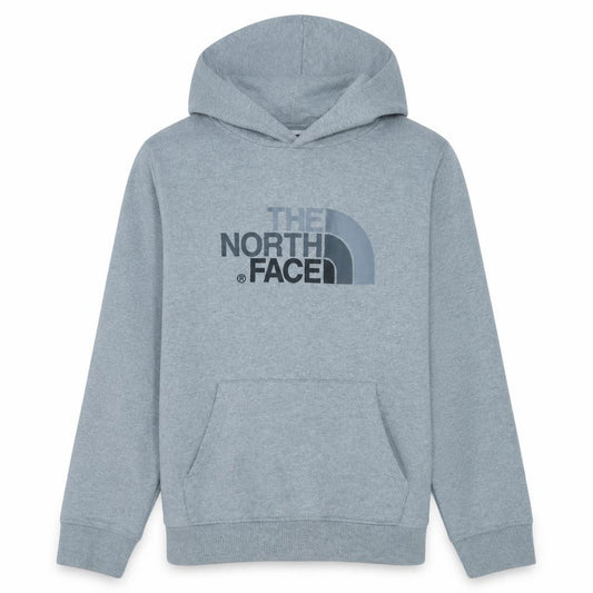 The North Face Boys Grey Pullover Hoodie XL Cotton Blend Logo Sweatshirt