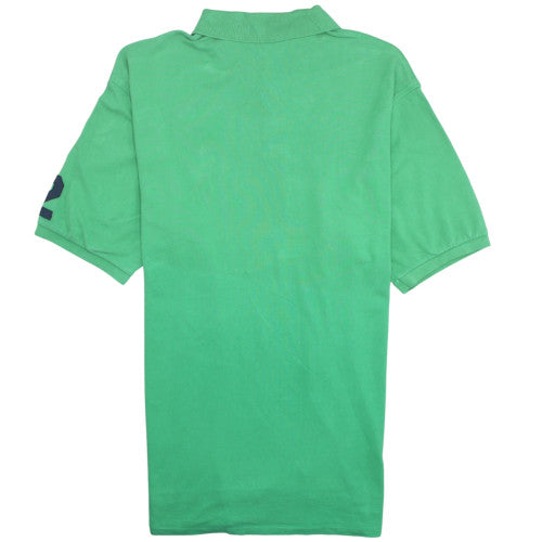 Ralph Lauren Men’s Green 3XLT Tall Cotton Polo Shirt Nautical Embroidered