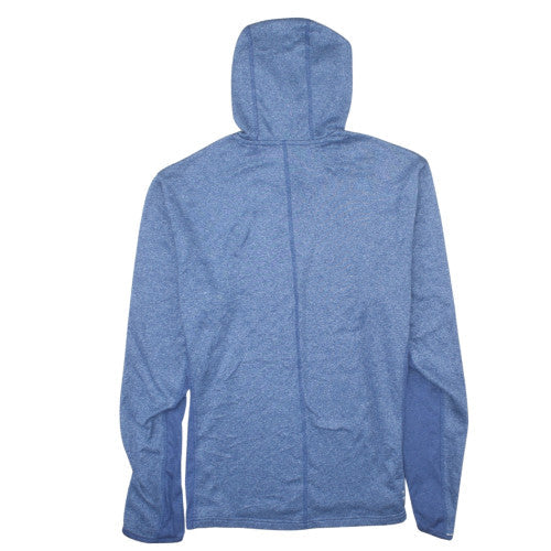 adidas Men Blue Pullover Hoodie L Lightweight Sportswear