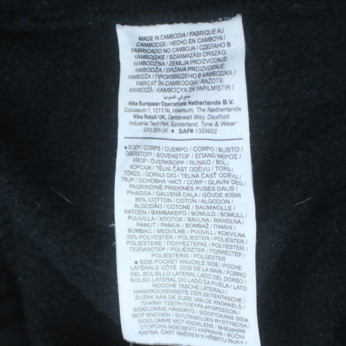 Nike Men's Black Fleece Jogger Trousers Size M Regular Fit