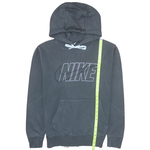 Nike Men's Grey Pullover Hoodie M Regular Fit Graphic Sportswear