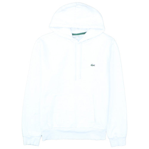 Lacoste Men's White Classic Fit Pullover Hoodie Size L