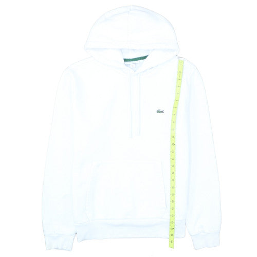 Lacoste Men's White Classic Fit Pullover Hoodie Size L