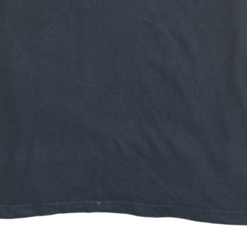 Tommy Hilfiger Mens Black 2XL Classic Logo Cotton T-Shirt