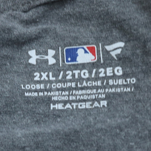 Under Armour Men’s Grey 2XL Short Sleeve MLB Sports T-Shirt