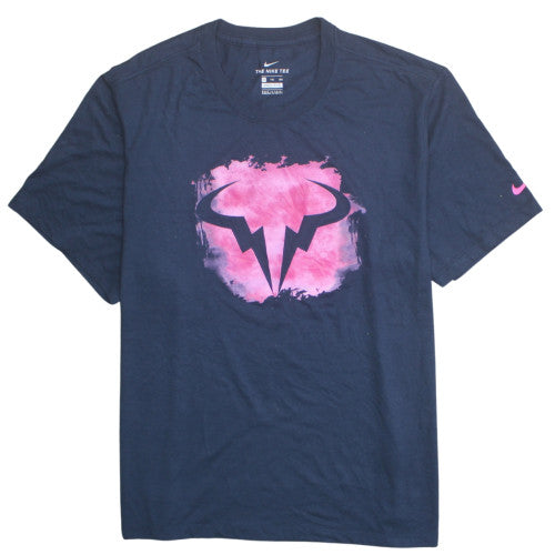 Nike Men's Blue Crew Neck Dri-FIT XXL Sports Graphic T-Shirt