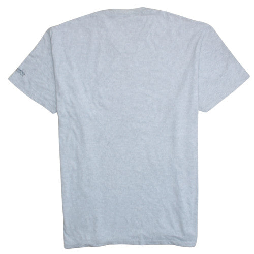 Columbia Mens Grey 2XL Patriotic USA Flag Short Sleeve T-Shirt