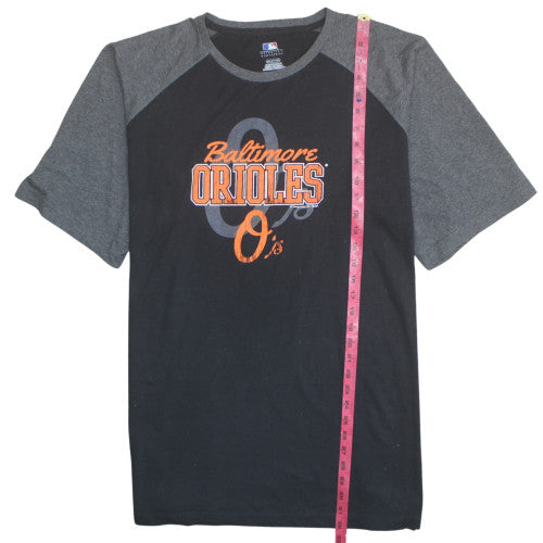 MLB Genuine Baltimore Orioles Men’s Black 3XL Raglan Graphic T-Shirt