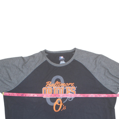 MLB Genuine Baltimore Orioles Men’s Black 3XL Raglan Graphic T-Shirt