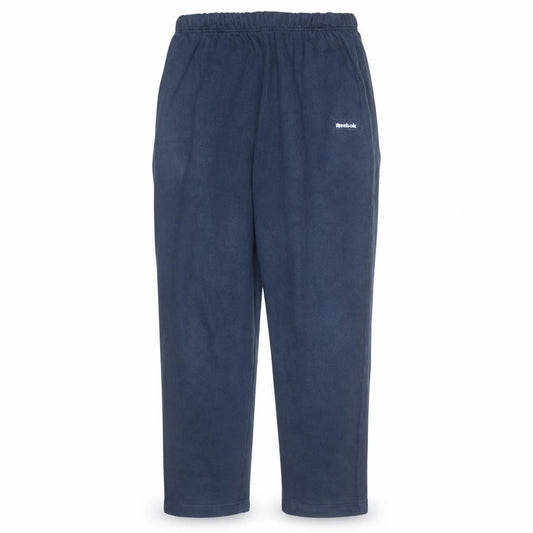 Front view of Reebok boys’ blue fleece sweatpants elastic waist activewear trousers 10 years