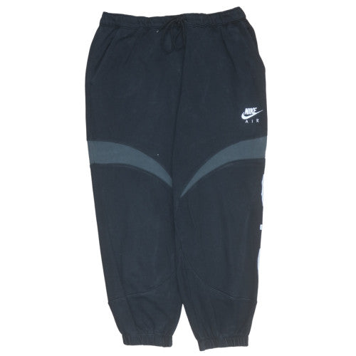Nike Men's Black L Jogger Sweatpants Cotton Blend Drawstring Waist