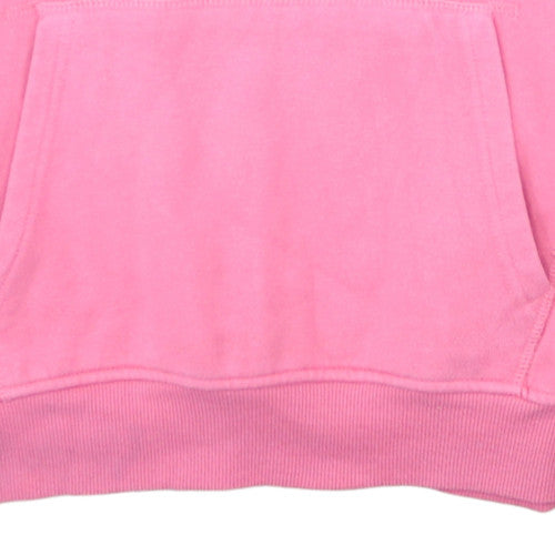 Ellesse Women Pink Pullover Hoodie Sweatshirt Size M Cotton Blend