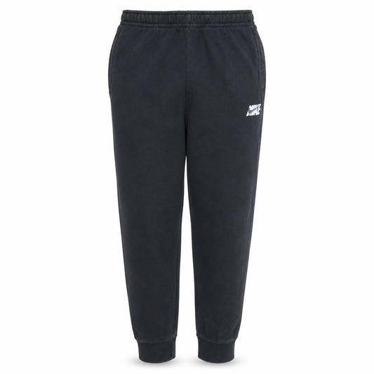 Front view of Nike Men's Black M Jogger Sweatpants Fleece Elastic Waist