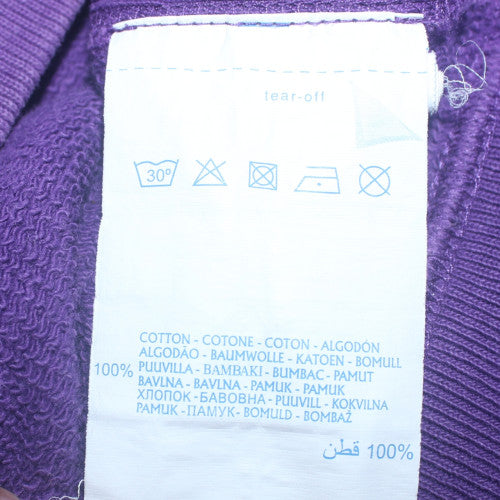 Champion Men's Purple Reverse Weave Sweatshirt Large Pullover
