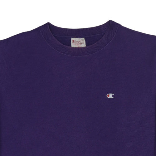 Champion Men's Purple Reverse Weave Sweatshirt Large Pullover