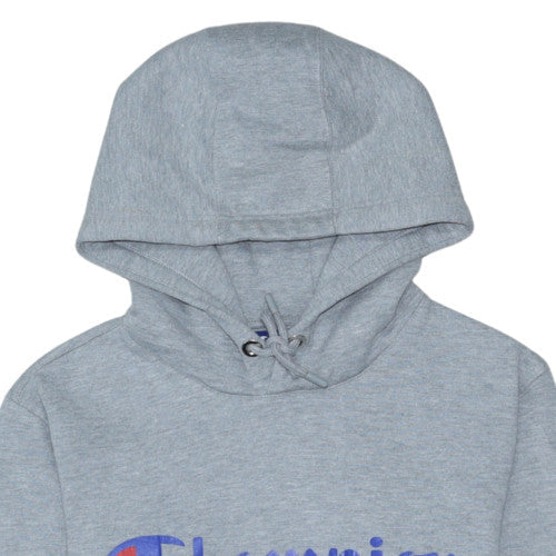 Champion Men's Grey Pullover Hoodie Small Sports Fleece