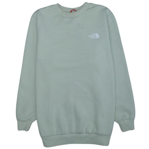 The North Face Womens Green Pullover Sweatshirt Size XL 1/4 Zip Logo
