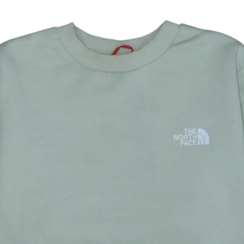 The North Face Womens Green Pullover Sweatshirt Size XL 1/4 Zip Logo