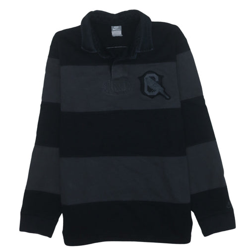 Nike Men's Black XL Striped Henley Sweatshirt Canarinho 11