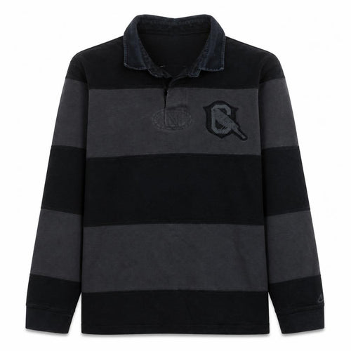Nike Men's Black XL Striped Henley Sweatshirt Canarinho 11