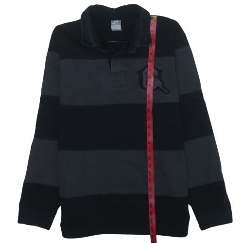 Nike Men's Black XL Striped Henley Sweatshirt Canarinho 11