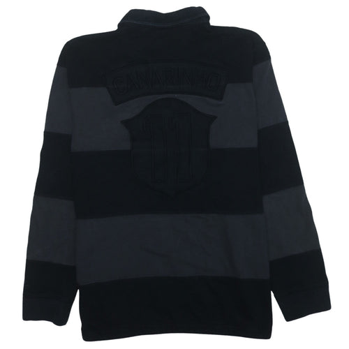 Nike Men's Black XL Striped Henley Sweatshirt Canarinho 11