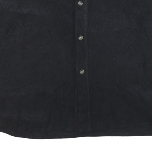 Columbia Men's Black Fleece Button-Up Long Sleeve Shirt XL