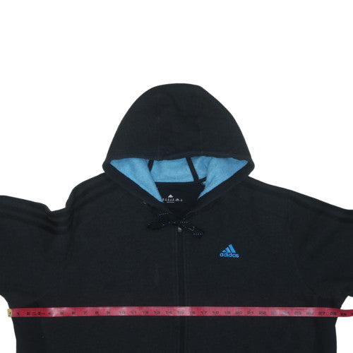 Adidas Men’s Black 2XL Full Zip Fleece Hoodie with Logo