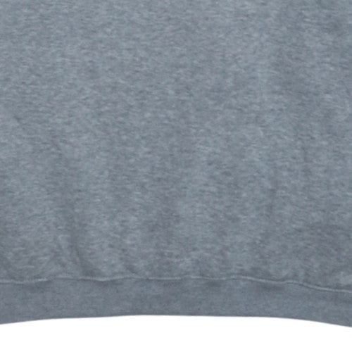 Adidas Women's Grey Crew Neck Pullover Sweatshirt L Logo Print