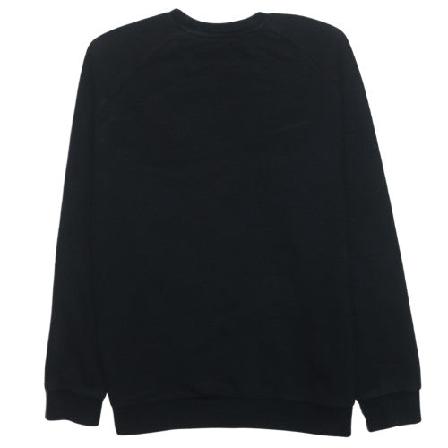 Adidas Men's Black Crew Neck Pullover Sweatshirt L Regular Fit