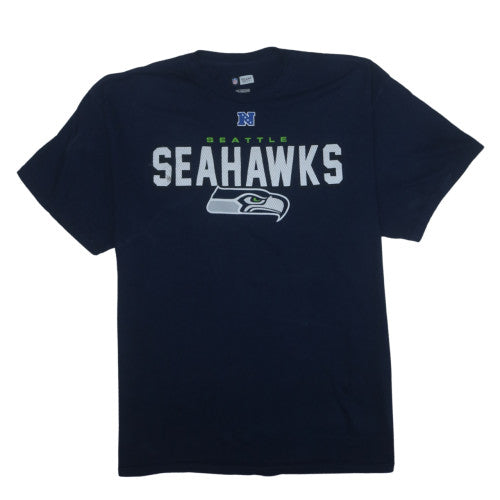 NFL Team Apparel Men's Blue 2XL Seattle Seahawks Graphic T-Shirt