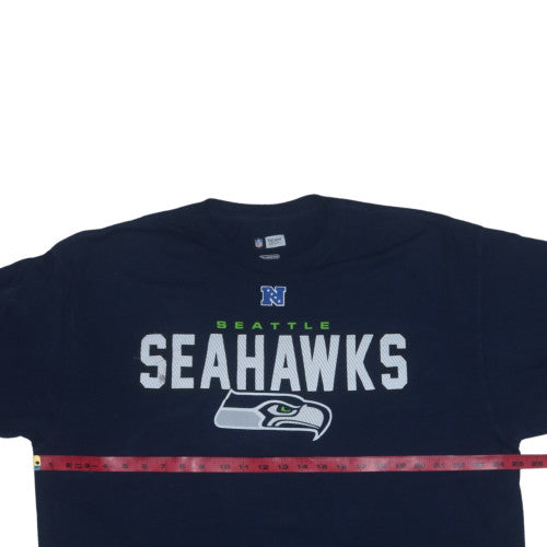 NFL Team Apparel Men's Blue 2XL Seattle Seahawks Graphic T-Shirt