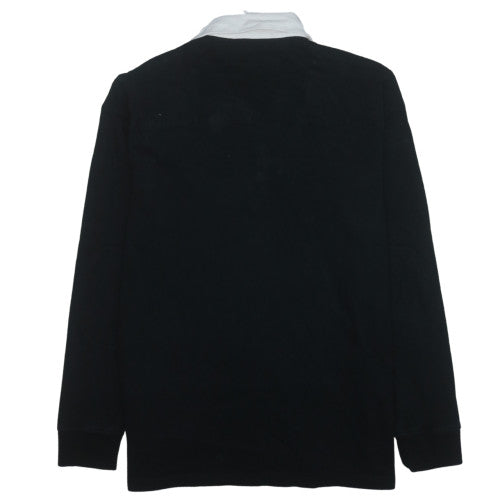 Ralph Lauren Men's Black Long Sleeve Polo Custom Slim Fit Size L