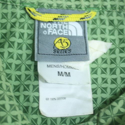 The North Face Men's Green Short Sleeve Cotton Button-Up Shirt M