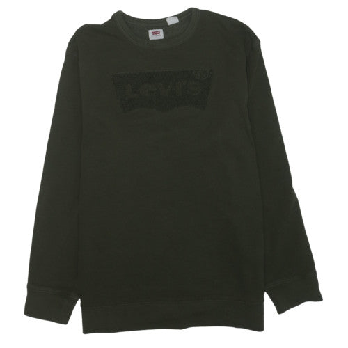 Levi's Men's Green Crew Neck Pullover Sweatshirt Size L