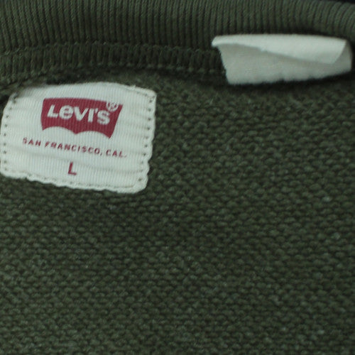 Levi's Men's Green Crew Neck Pullover Sweatshirt Size L