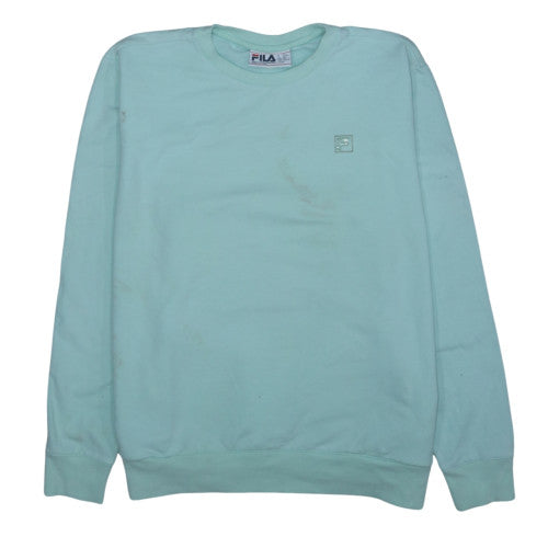 Fila Womens Mint Green XXL Pullover Sweatshirt Cotton Blend