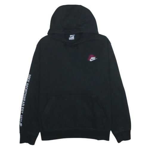 Nike Womens Black XL Pullover Hoodie Sweatshirt Graphic Logo
