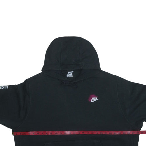 Nike Womens Black XL Pullover Hoodie Sweatshirt Graphic Logo