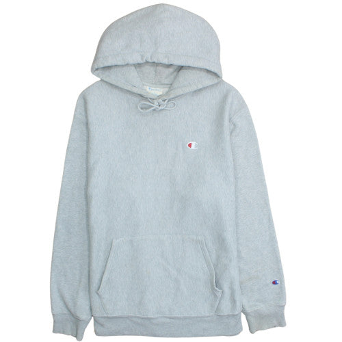 Champion Men's Grey Pullover Hoodie L Reverse Weave Fleece