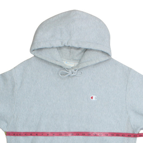 Champion Men's Grey Pullover Hoodie L Reverse Weave Fleece