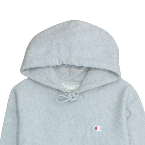 Champion Men's Grey Pullover Hoodie L Reverse Weave Fleece