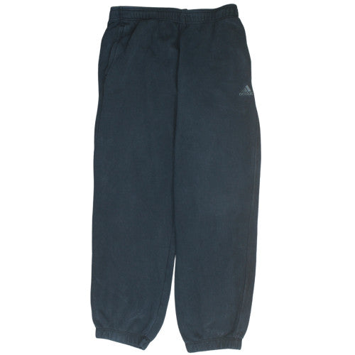 Adidas Womens Black L Jogger Fleece Sweatpants Casual Elastic Waist