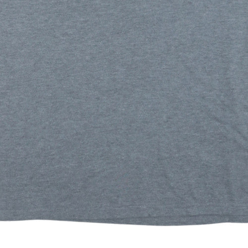 Russell Athletic Men's Grey Trojan Athletics Graphic T-Shirt Size L