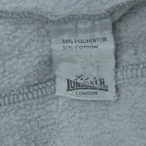 Lonsdale Men's Grey Sleeveless Hoodie XL Sports Vest Style