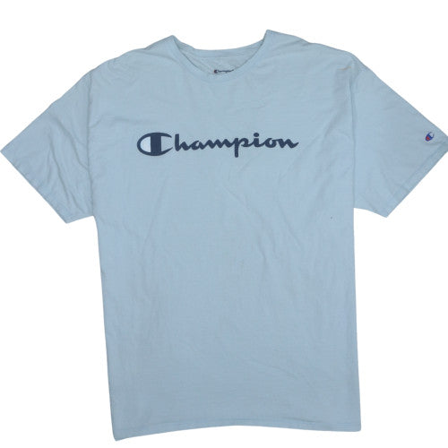 Champion Men’s Light Blue Crew Neck Short Sleeve T-Shirt 2XL