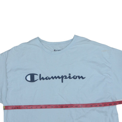 Champion Men’s Light Blue Crew Neck Short Sleeve T-Shirt 2XL